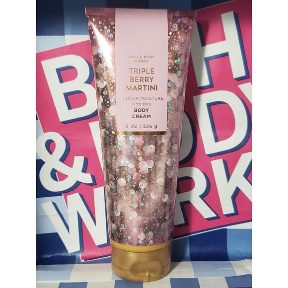 BBW Triple Berry Martini 24 Hour Moisture Ultra Shea Body Cream - Picture 1 of 2